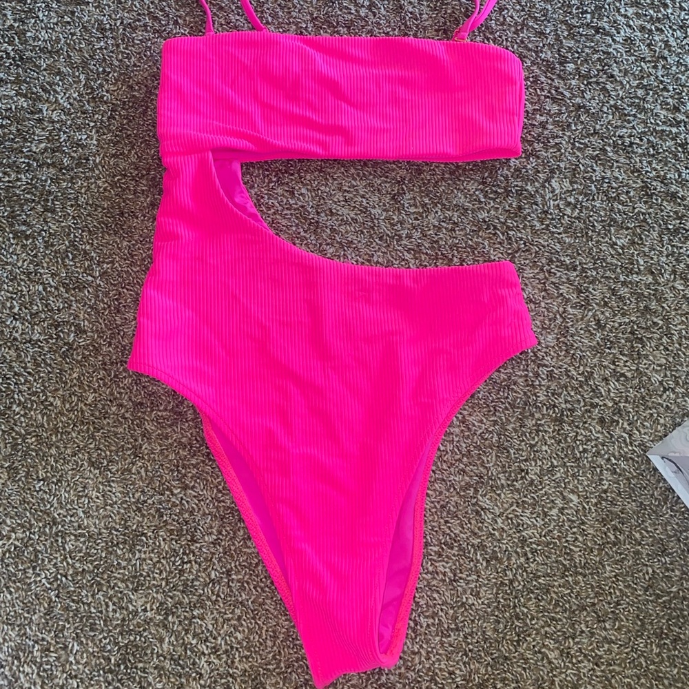 Frankie’s bikinis cut out one piece